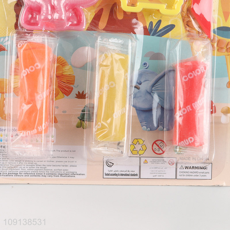Low price creative kids diy colored mud set toys for sale