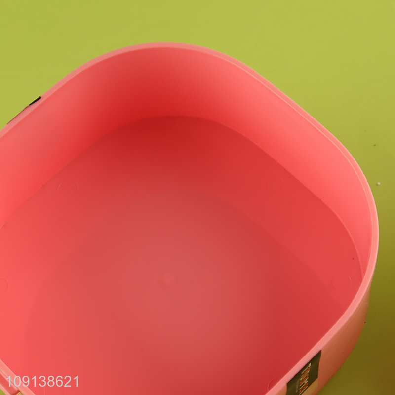 Good Quality Double-Layer Plastic Bento Box Lunch Container with Handle