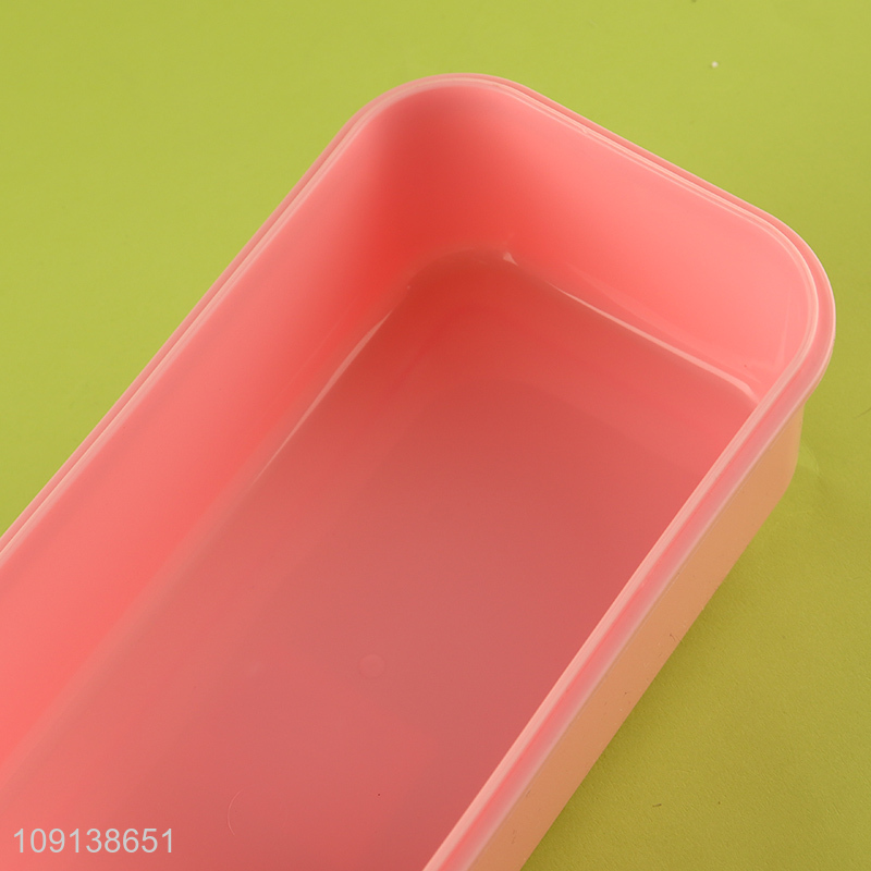 China Imports Kids Students Plastic Bento Lunch Box with Spoon & Fork