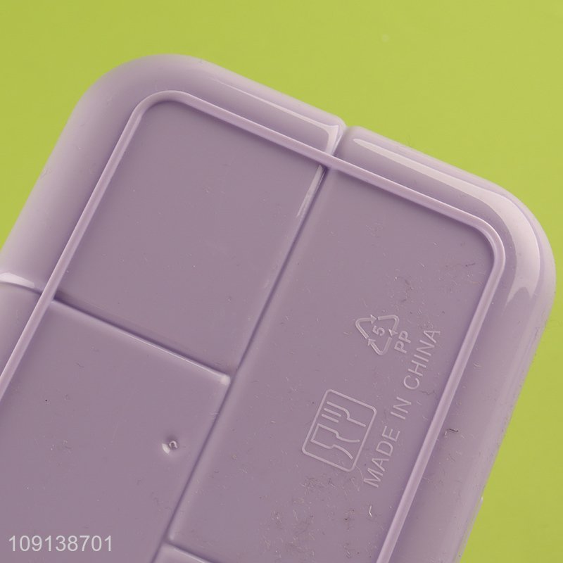 Wholesale Kids Lunch Box Cartoon Plastic Lunch Box with Spoon & Fork