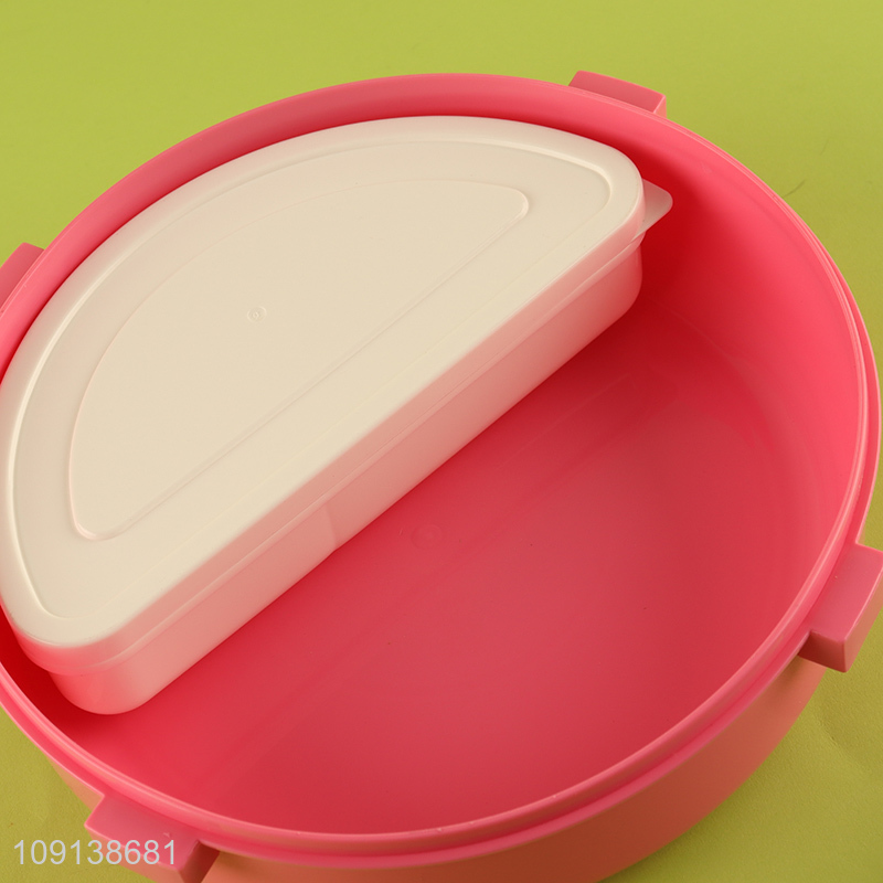 China Wholesale Food Grade BPA Free Plastic Lunch Box with Leakproof Lid
