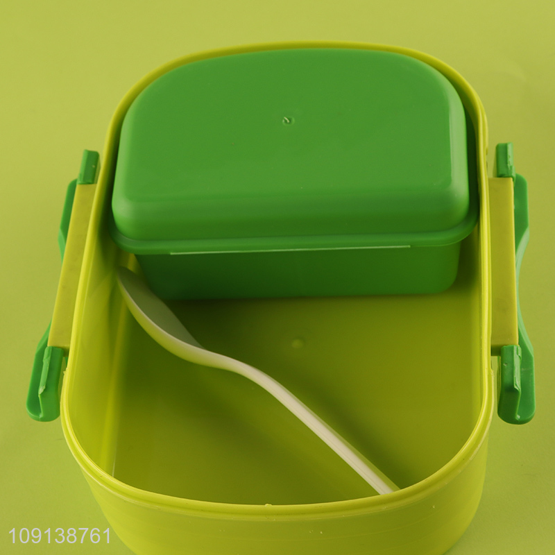 Online Wholesale Plastic Bento Lunch Box Kids Lunch Box with Spoon