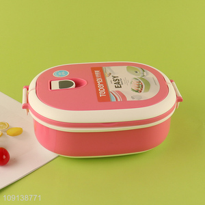 New Arrival Plastic Bento Lunch Box Kids Adults Lunch Box with Handle