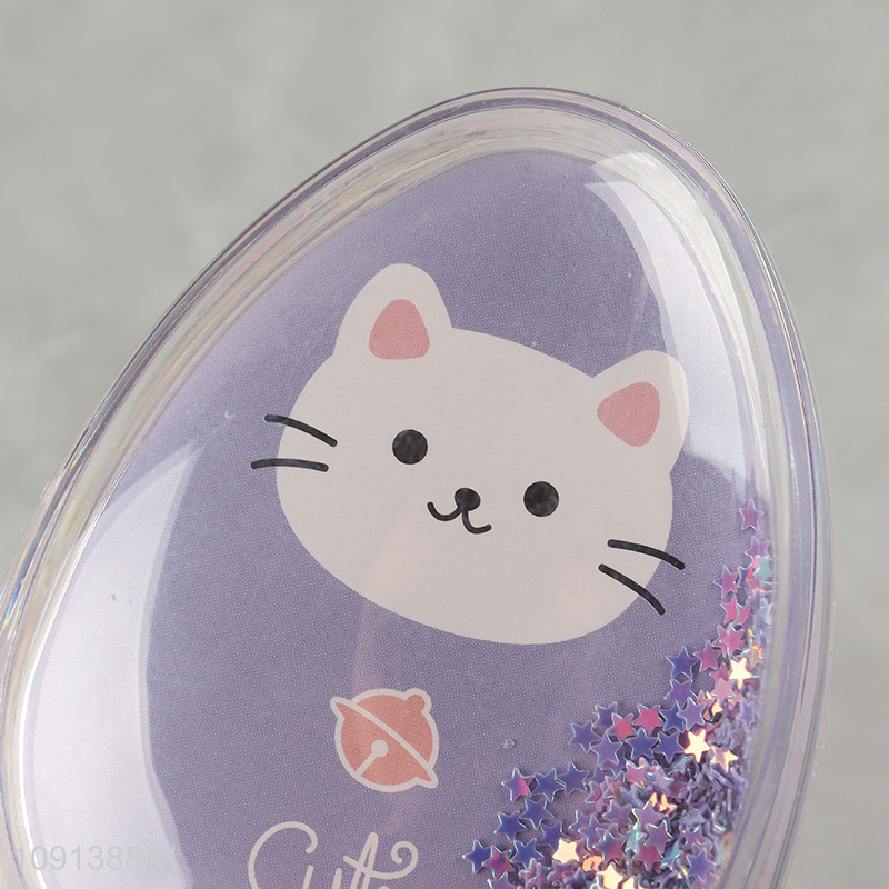 Wholesale Egg Shaped Hair Brush Quicksand Detangle Hair Brush for Kids