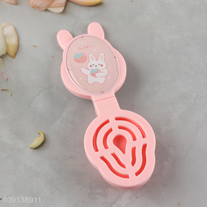 Good Quality Portable Folding Hair Brush Pocket Comb with Mirror