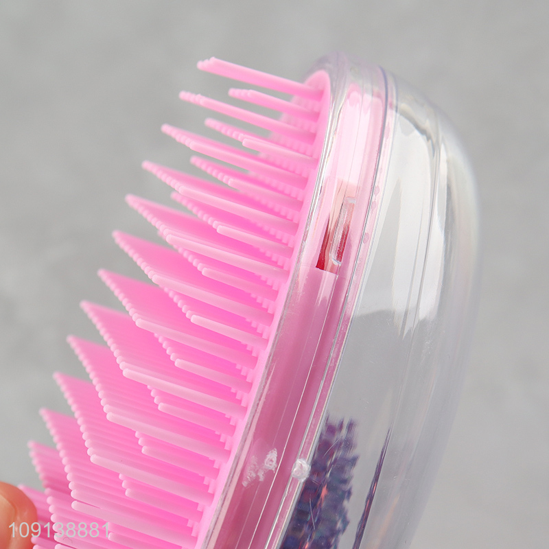 Wholesale Egg Shaped Hair Brush Quicksand Detangle Hair Brush for Kids
