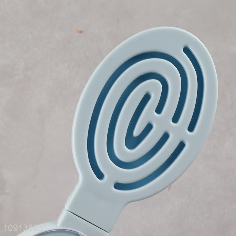 Factory Supply Cute Foldable Comb Folding Hair Brush with Mirror