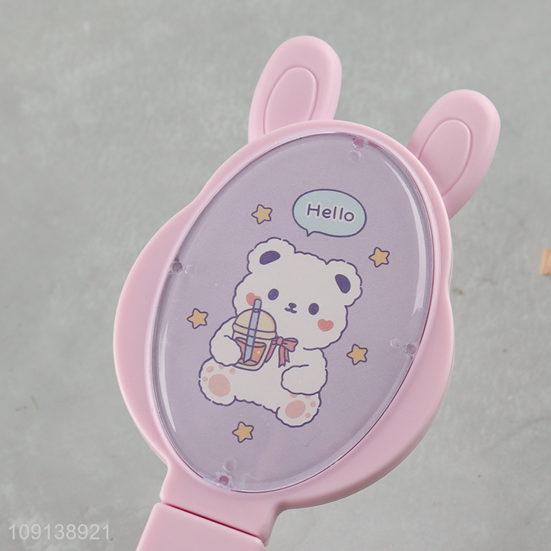 Wholesale Small Compact Pocket Comb Folding Hair Brush with Mirror