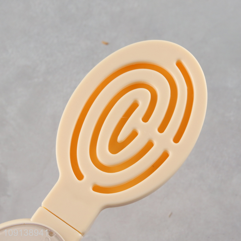 New Arrival Portable Folding Massage Hair Brush with Makeup Mirror