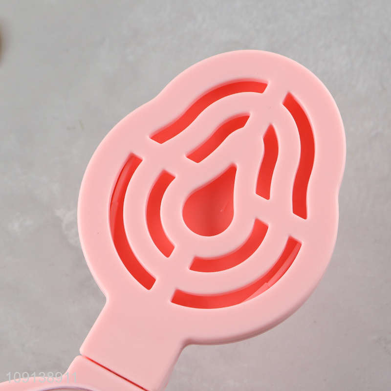 Good Quality Portable Folding Hair Brush Pocket Comb with Mirror