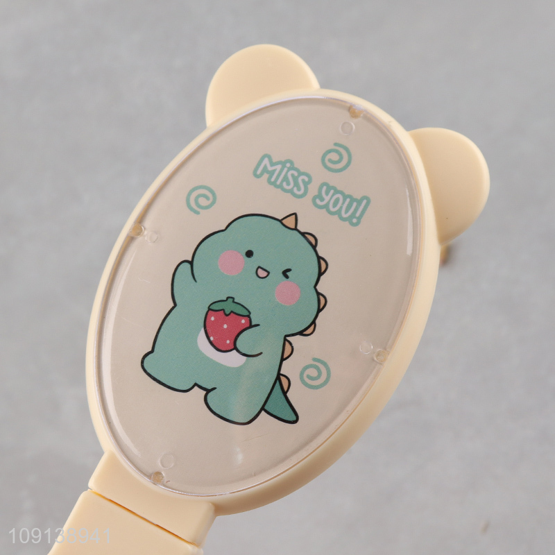 New Arrival Portable Folding Massage Hair Brush with Makeup Mirror