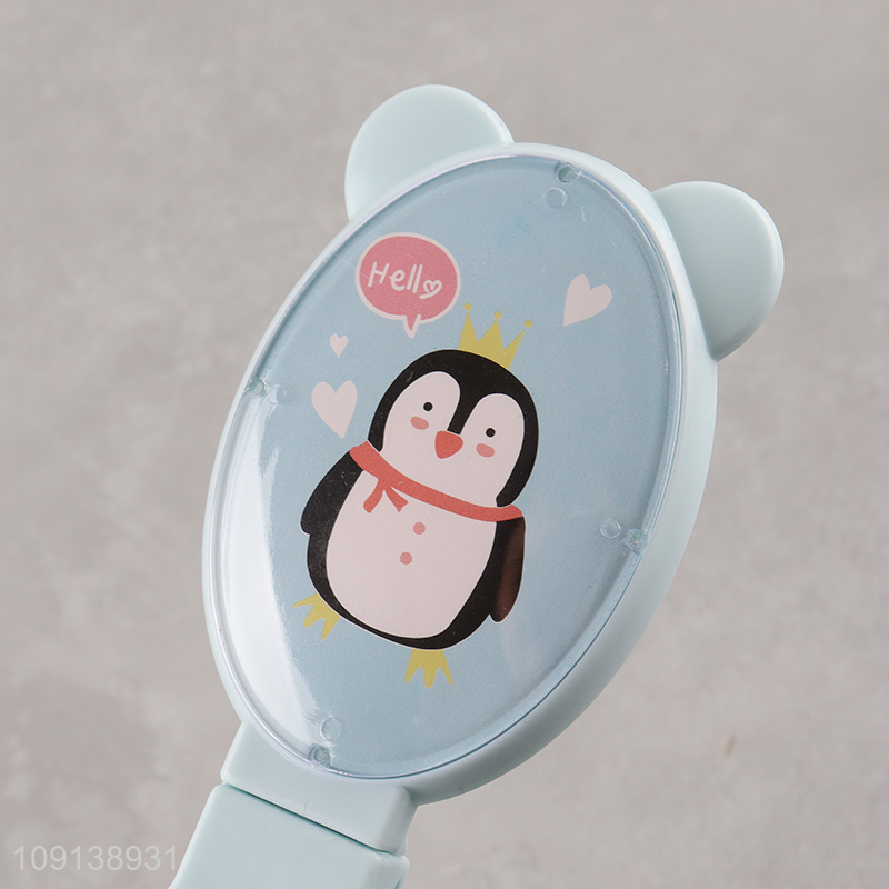 Factory Supply Cute Foldable Comb Folding Hair Brush with Mirror