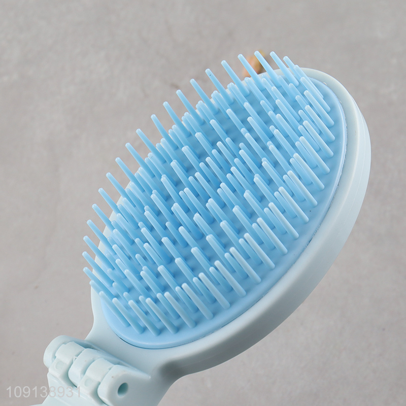 Factory Supply Cute Foldable Comb Folding Hair Brush with Mirror