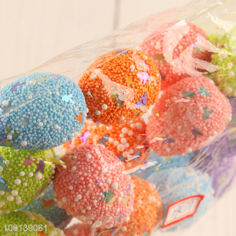 New Product 24PCS Foam Easter Eggs Easter Hanging Ornaments