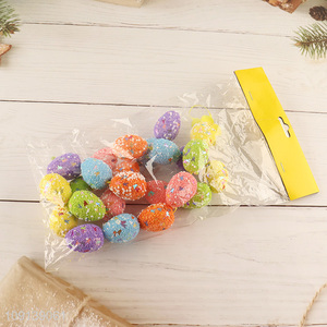 New Product 24PCS Foam Easter Eggs Easter Hanging Ornaments