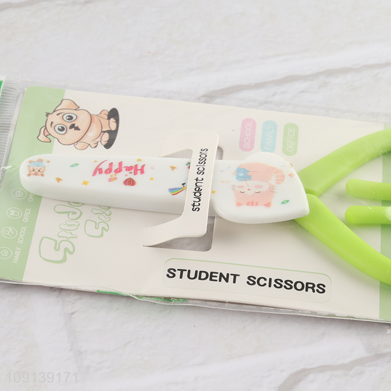 Hot Selling 5 Inch Student Scissors Paper Cutting Scissors with Cover