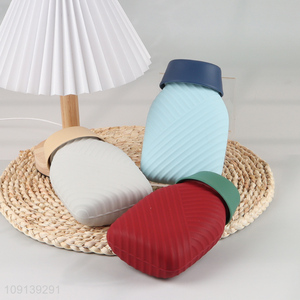 China factory multicolor 400ml silicone water bag hot water bottle