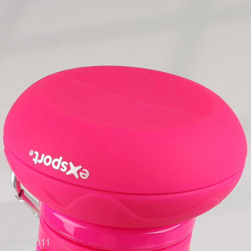 Good quality portable silicone folding 500ml water bottle for sale