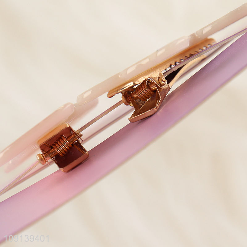 New Product 2PCS Cute Acrylic Hair Clips Decorative Cartoon Hairpins