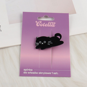 High Quality Cat Hair Clips Small Cat Barrettes Acrylic Hairpins