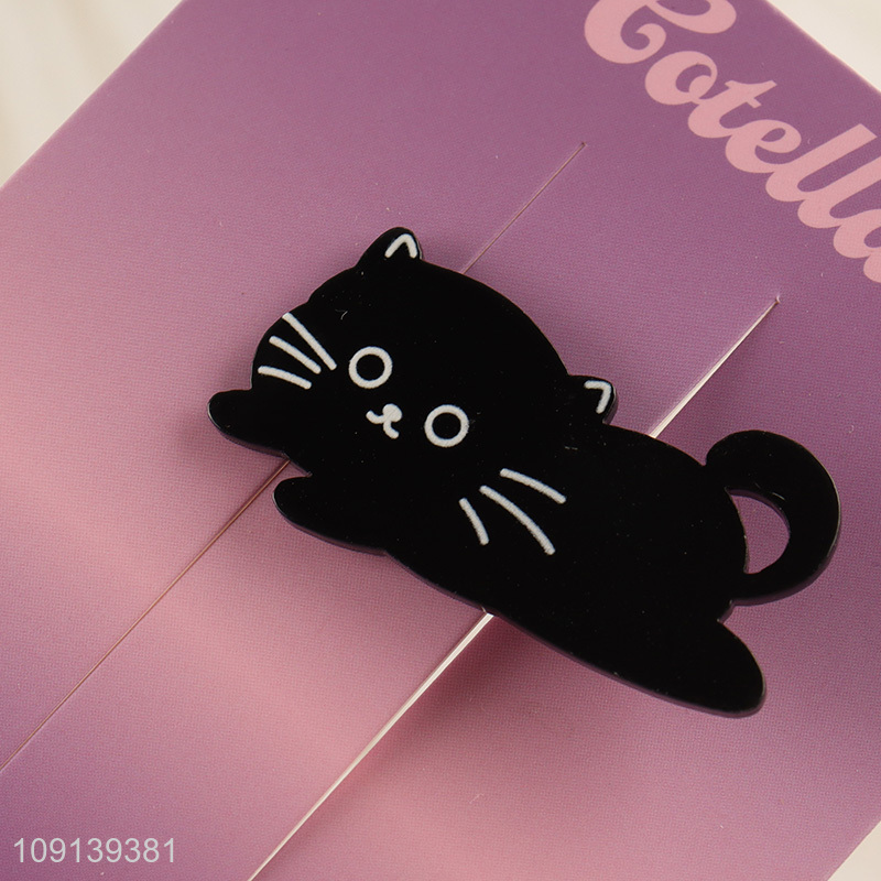 High Quality Cat Hair Clips Small Cat Barrettes Acrylic Hairpins