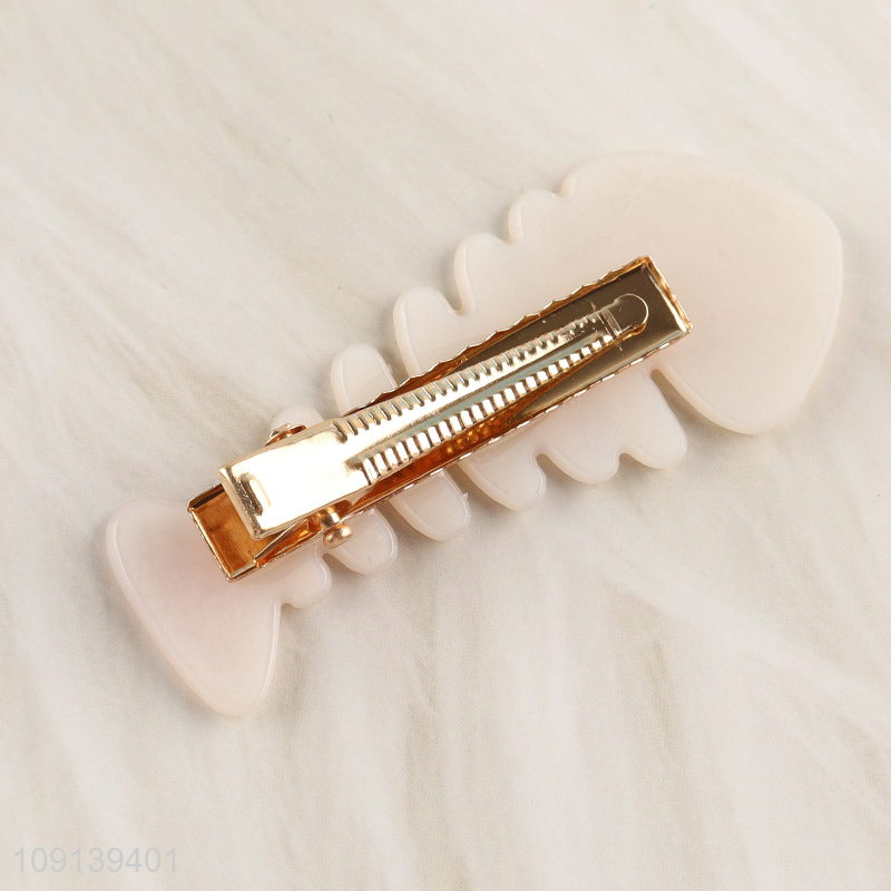 New Product 2PCS Cute Acrylic Hair Clips Decorative Cartoon Hairpins