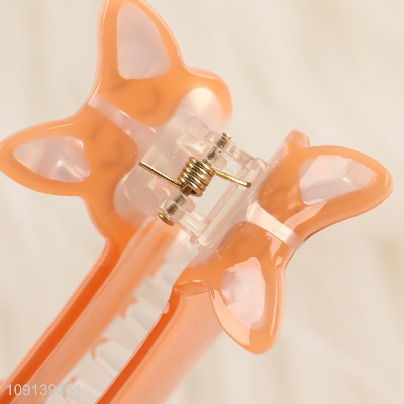 Wholesale Cute Dog Hair Claw Clips Animal Hair Clips for Girls