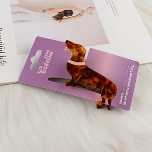 Hot Selling Cute Dog Hair Claw Clips Cartoon Hair Jaw Clips