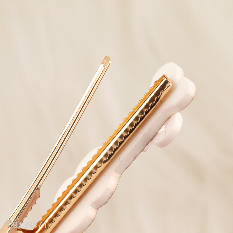 High Quality 2PCS Cute Bone Hair Clips Cellulose Acetate Hair Clips