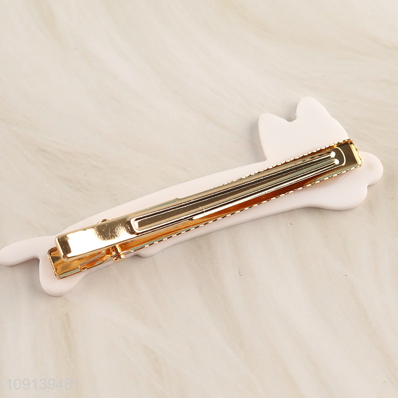 Wholesale 2PCS Cute Cat Hair Clips Acetate Hair Clips for Girls