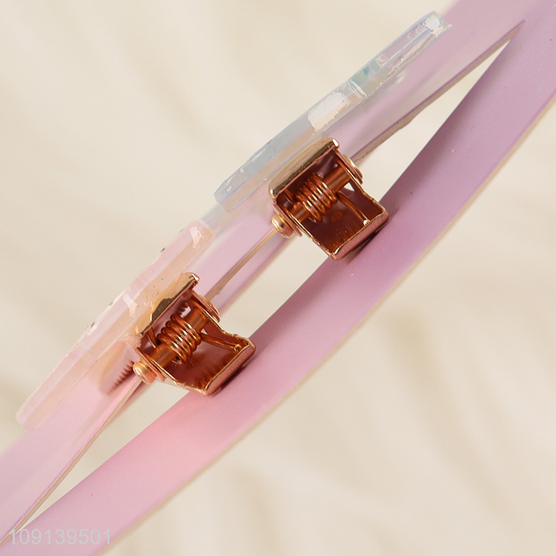 Good Quality 2PCS Cute Cat Hair Clips Animal Acetate Hair Barrettes