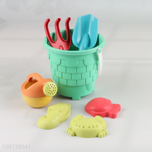 Yiwu market children sand shovel toys beach toys set with bucket