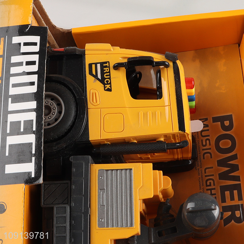 Yiwu market children electric project truck with lights & sound