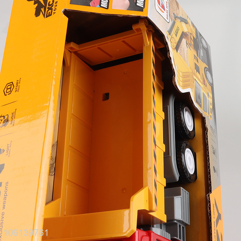 Hot items electric engineering construction carrier truck toy