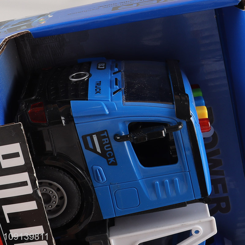 Factory direct slae kids police truck toys with lights & sound