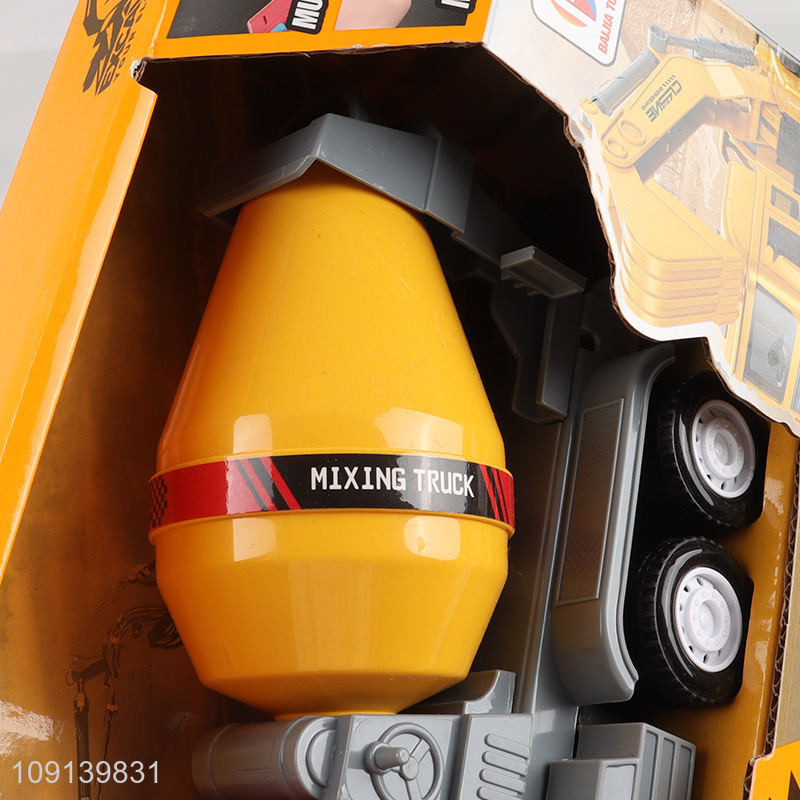 Top quality kids mixing truck model toys with lights & sound