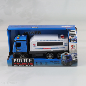 Hot products electric police truck model toys with lights & sound