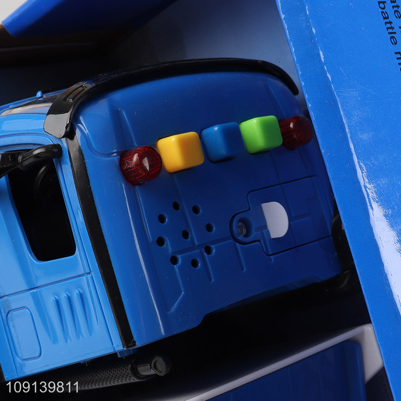 Factory direct slae kids police truck toys with lights & sound