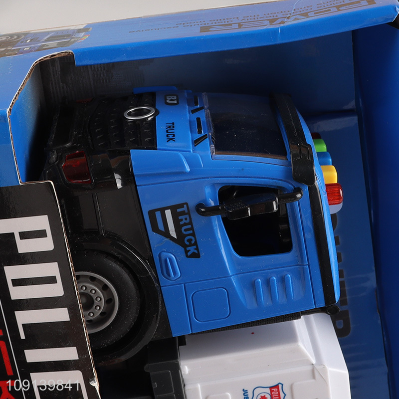Hot products electric police truck model toys with lights & sound