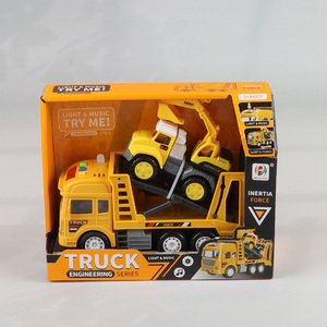 Good selling children inertia engineering truck toys wholesale