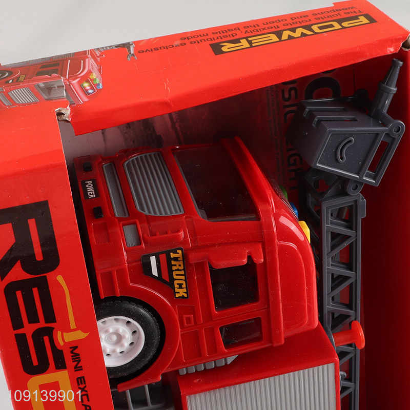 Top sale children electric rescue truck toys with lights & sound