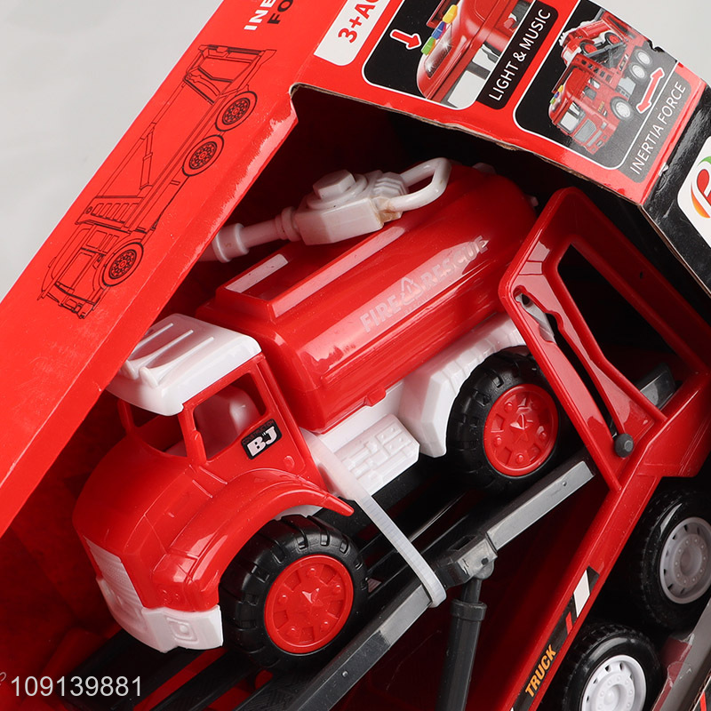 Hot products kids fire engine truck toys inertia truck toys