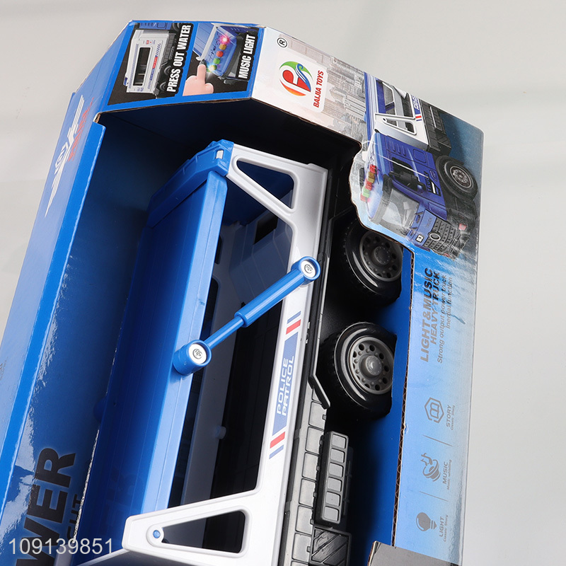 Hot products children electric police truck toys for sale