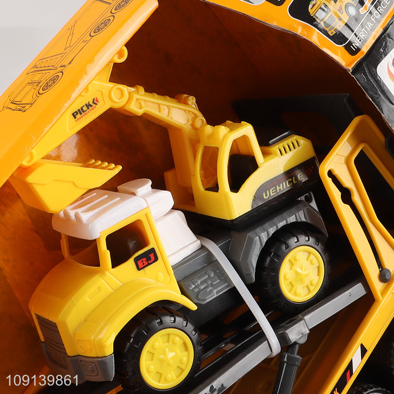 Good selling children inertia engineering truck toys wholesale