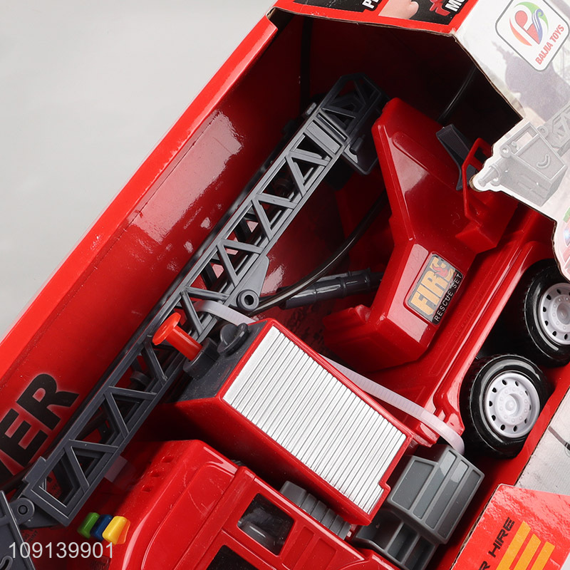 Top sale children electric rescue truck toys with lights & sound