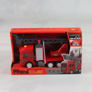 Top sale children electric rescue truck toys with lights & sound