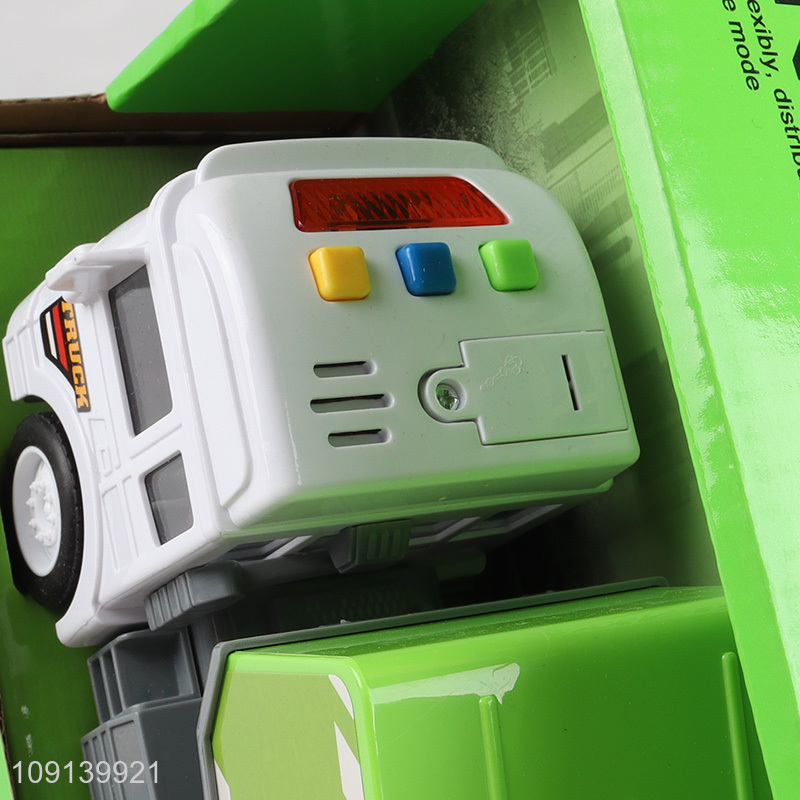 Yiwu market creative electric excavator hire toys with lights & sound