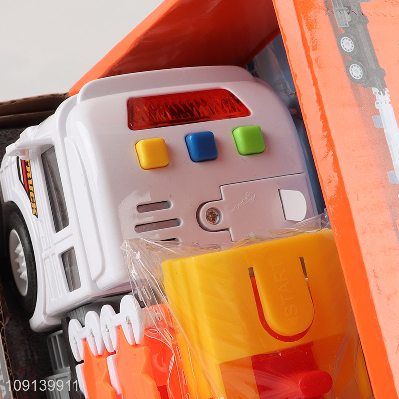 Good price kids ejection start truck toys with lights & sound