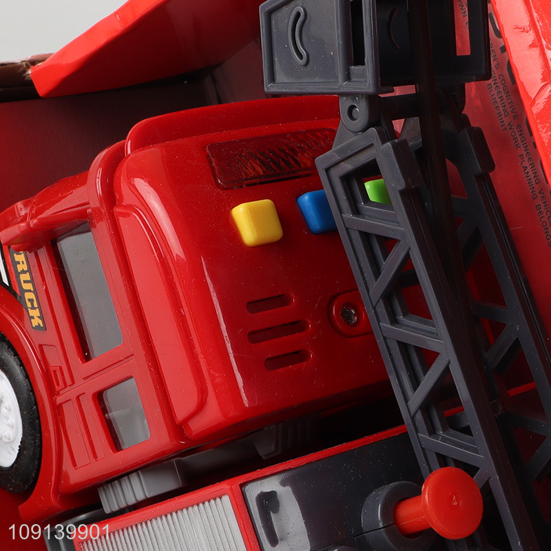 Top sale children electric rescue truck toys with lights & sound