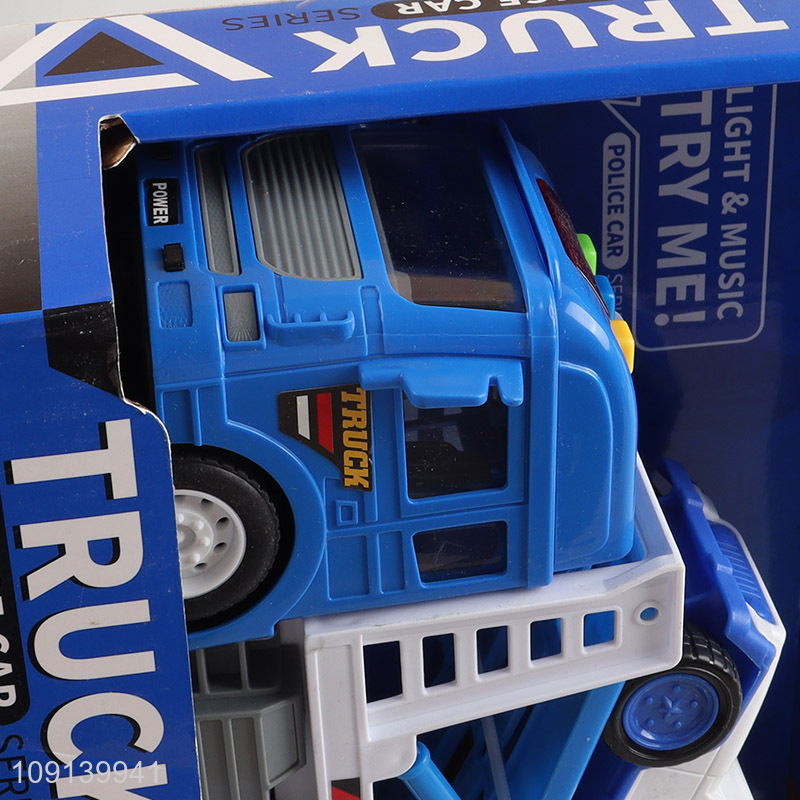 China supplier kids inertia police car truck toys for sale